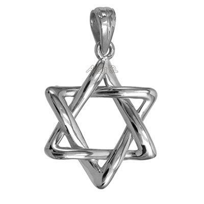 Silver 925 Jewish Star of David Pendant