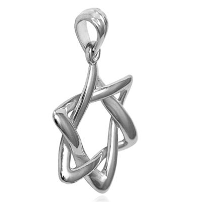 Silver 925 Jewish Star of David Pendant