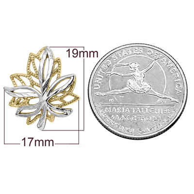 Maple Leaf Design Pendant in 14k Gold