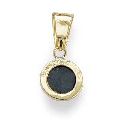 14k Gold Black Onyx Pendant