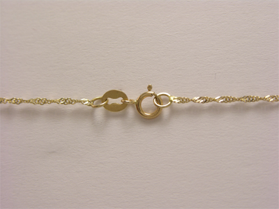 14k Gold Ruby & white Topaz Pendant neckless