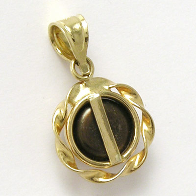 14k Yellow Gold Pearl Pendant
