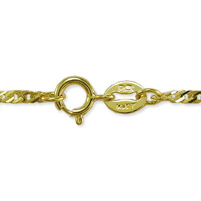 14k Yellow Gold Black Onyx Necklace Pendant