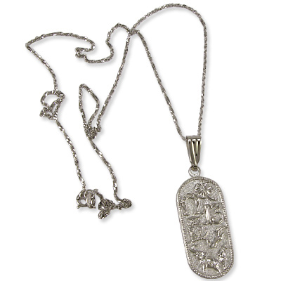 7 Talisman Good Luck Pendant in Silver 925