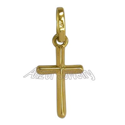 14k Yellow Gold Cross Pendant