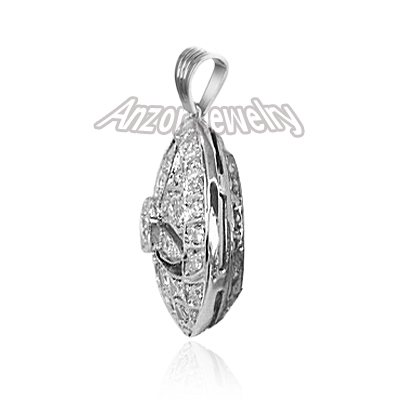 Russian Style Diamond Pendant 585 14k