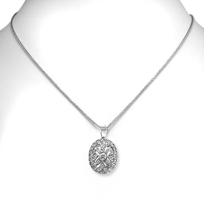 Russian Style Diamond Pendant 585 14k