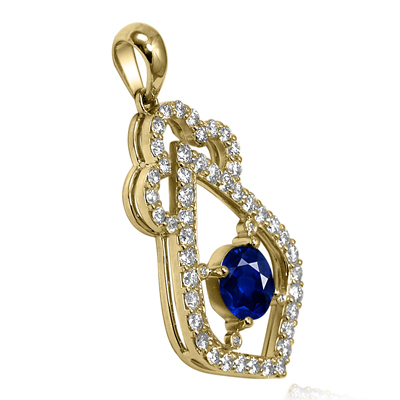 European Style Diamond Pendant 585 14k