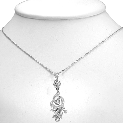 Russian Style Diamond Pendant in 14k 585