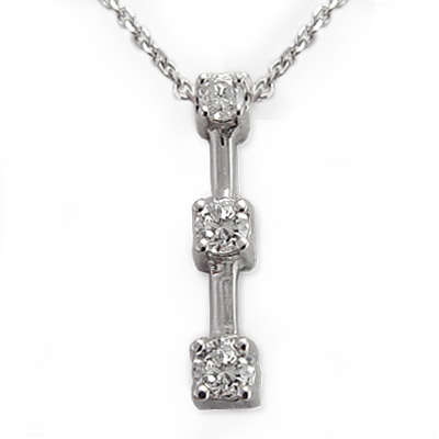 14k Gold Diamond Pendant
