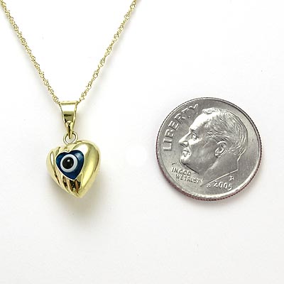 14k Gold Heart Pendant Neclas