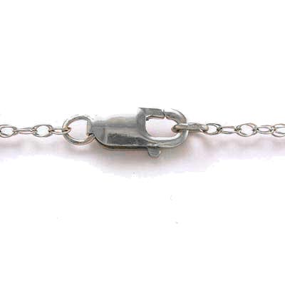 14k White Gold Pearl Pendant Necklace