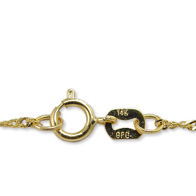 14k Star of David Enamel Pendant neckless