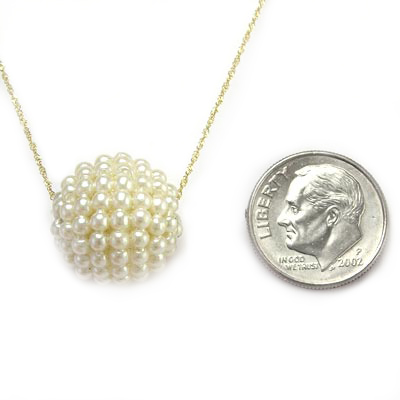 14k Gold Pearl Pendant