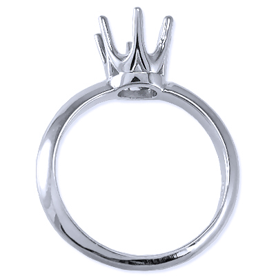 Knife Edge Engagement Setting Ring in 14k