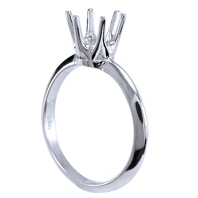 Knife Edge Engagement Setting Ring in 14k