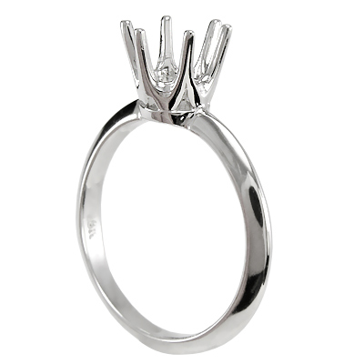 Knife Edge Engagement Ring Setting 14k