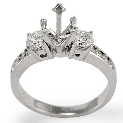 Semi Mount Diamond Engagement Ring 18k