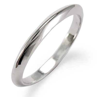 950 Platinum Knife Edge Plain Wedding Band