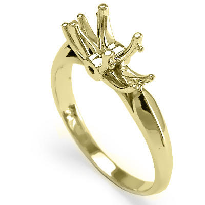 18k Yellow Gold Engagement Setting Ring