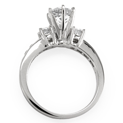 14k Gold Topaz Diamond  engagement ring