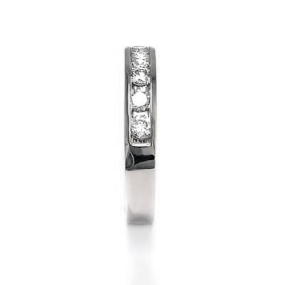 Diamond Wedding Band IN 14k white Gold