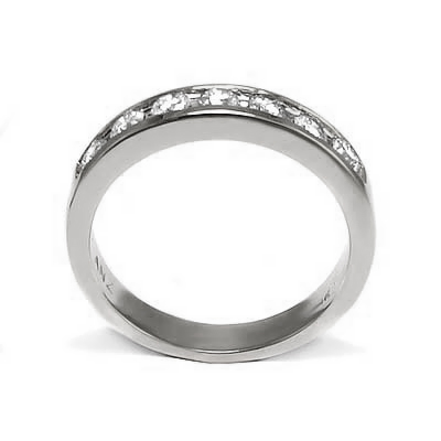 Diamond Wedding Band IN 14k white Gold