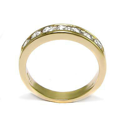 MEN'S ROUND DIAMOND WEDDING BAND RING 14K