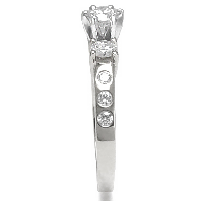 14k White Gold Diamond Engagement Ring