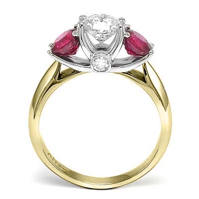 14k Two-Tone Gold Diamond Ring