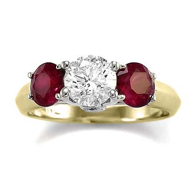 14k Two-Tone Gold Diamond Ring