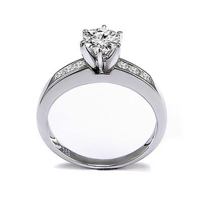 14k White Gold Diamond Ring