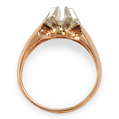 14k Russian Style tulpan Setting Ring 585 14k