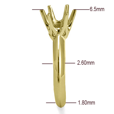 Knife Edge Ring Mounting 10K