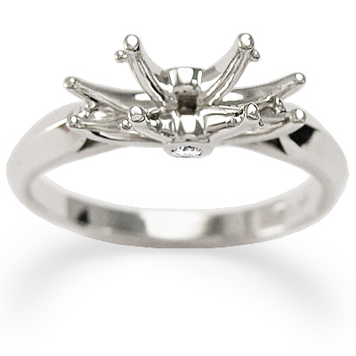 950 Platinum Diamonds Engagement Setting Ring