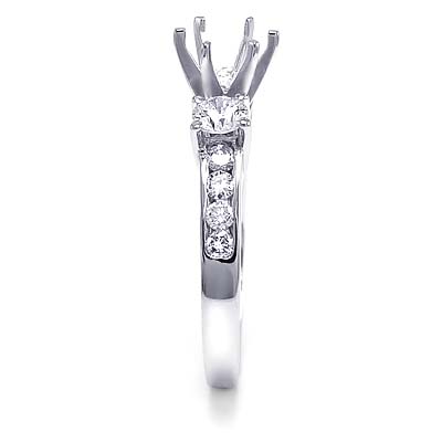 Engagement Ring Setting in Platinum 950
