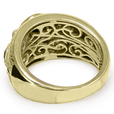 Men's Sapphire and Diamond Ring 14k gold