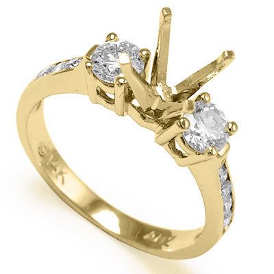14k Yellow Gold Diamond Ring Setting