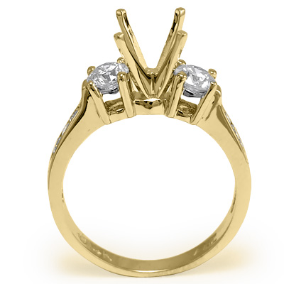 14k Yellow Gold Diamond Ring Setting