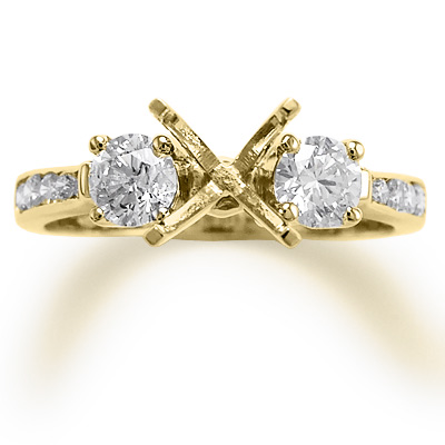 14k Yellow Gold Diamond Ring Setting