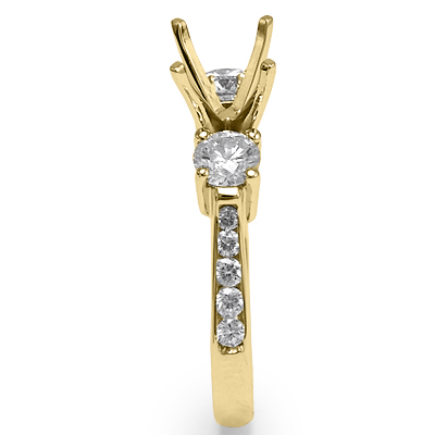 14k Yellow Gold Diamond Ring Setting