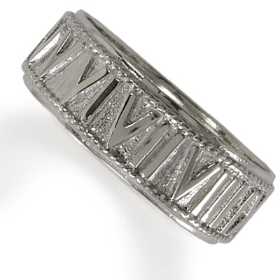 14k Roman Design Solid Gold Ring