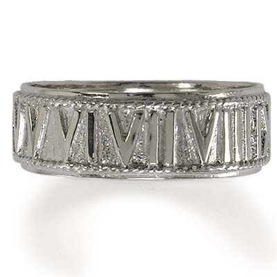 14k Roman Design Solid Gold Ring