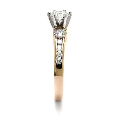 14k Rose Gold Diamond Ring Setting
