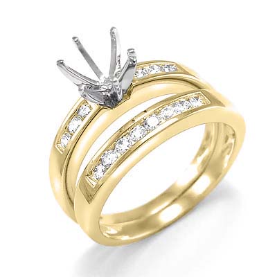 14k Gold Diamond Engagement Ring