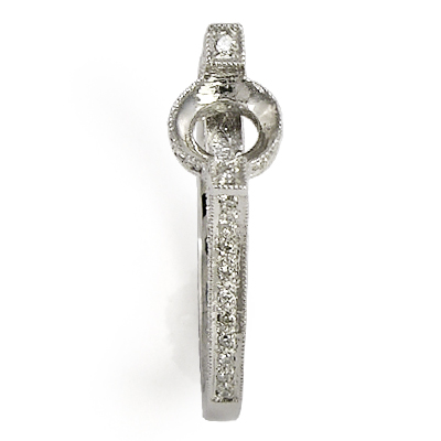 14k Gold Pave Diamond Ring Mounting