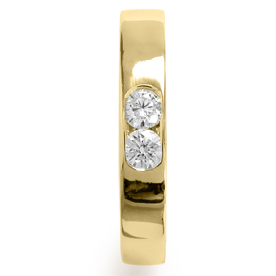 14k Gold Diamond Wedding Band ring