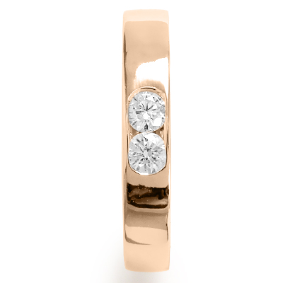 14k Rose Gold Diamond Wedding band Ring