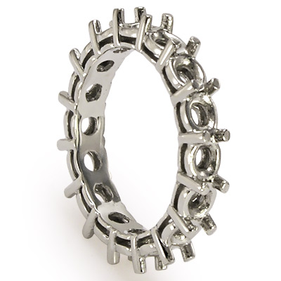 14k White Gold Wedding band Setting