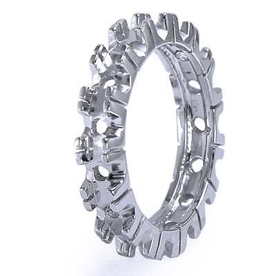 950 Platinum Wedding Band Setting